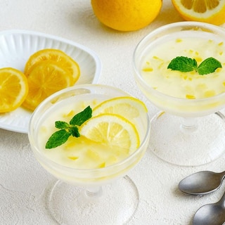 塩レモンのジュレミルクプリン